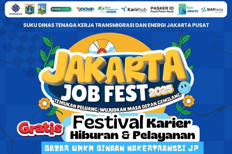 Job Fair Jakarta Pusat Digelar Hybrid Mulai 25 September, Cek Jadwal dan Lokasinya