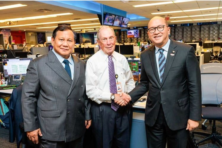 Prabowo Temui Bos Bloomberg, Bahas Apa?